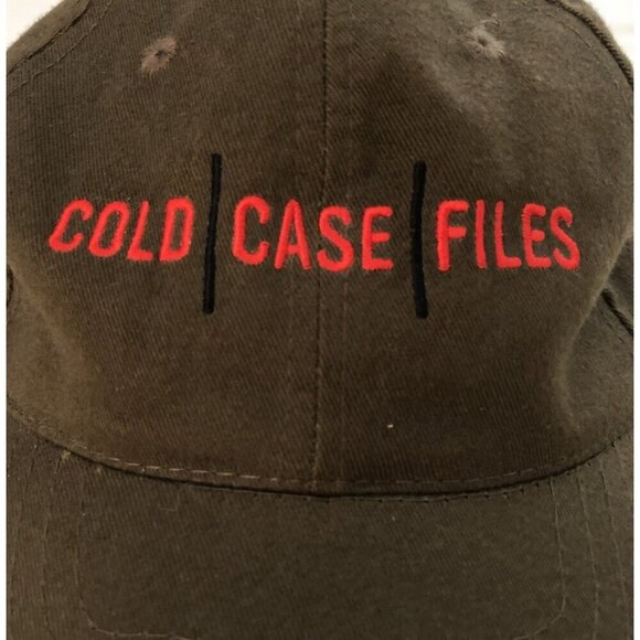 Headshots Cold Case Files Baseball Cap Hat Olive Green Strapback True Crime - Picture 2 of 8